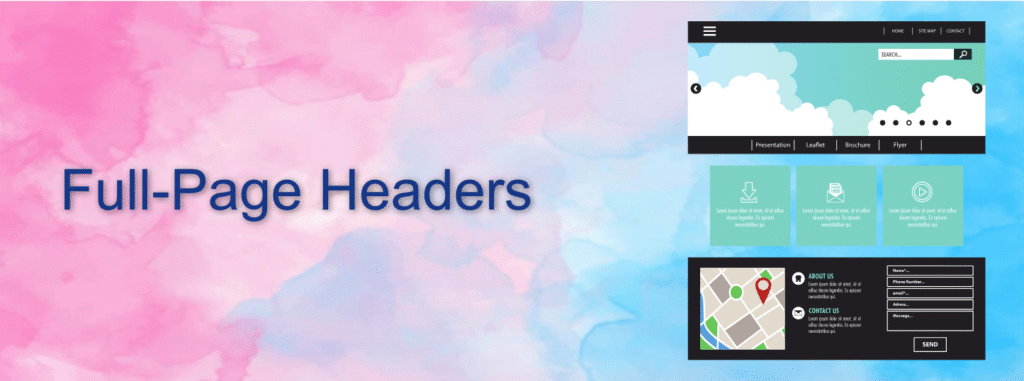 Full-Page Headers